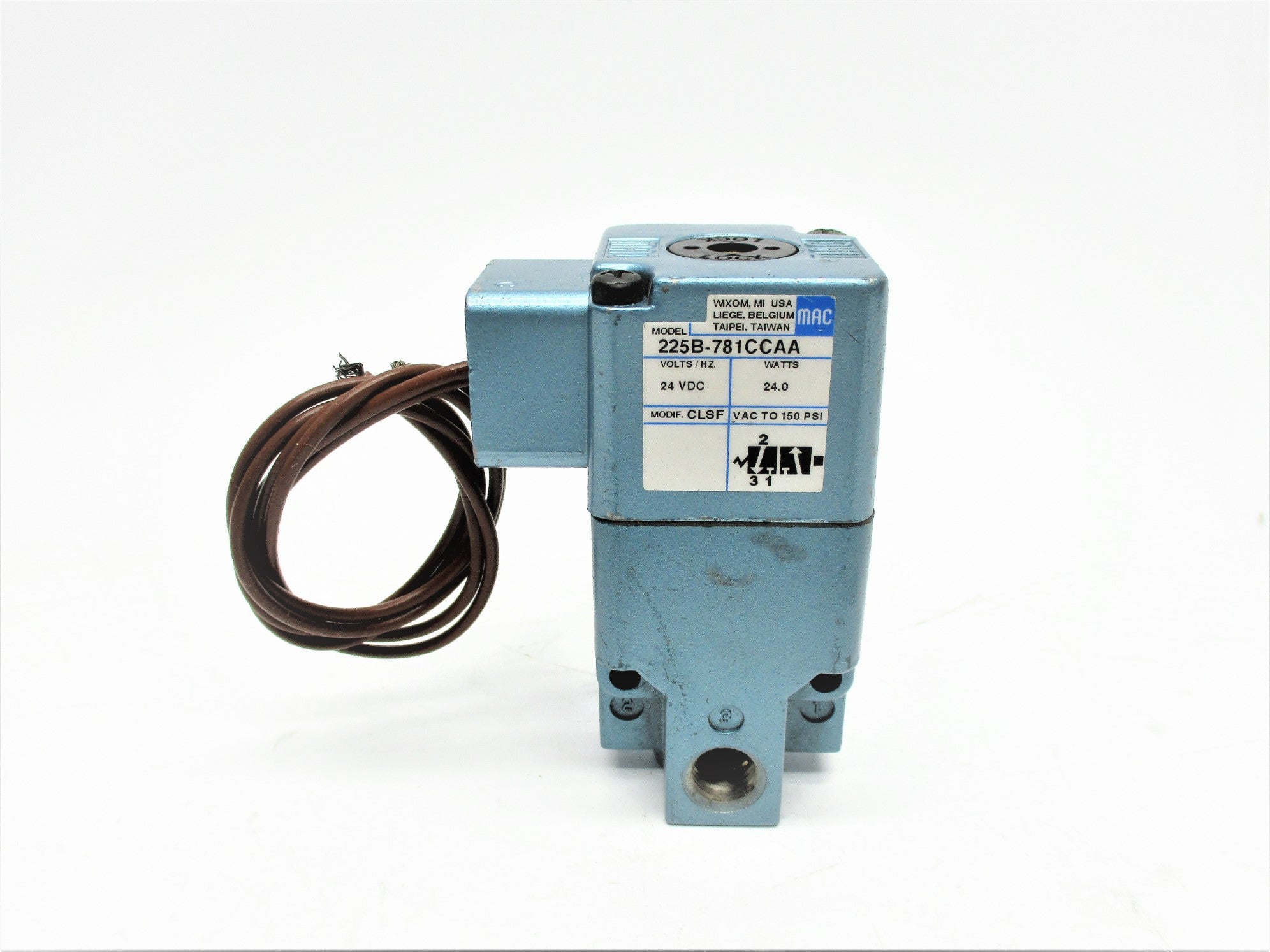 MAC 225B-781CCAA 24VDC 150PSI NSNP