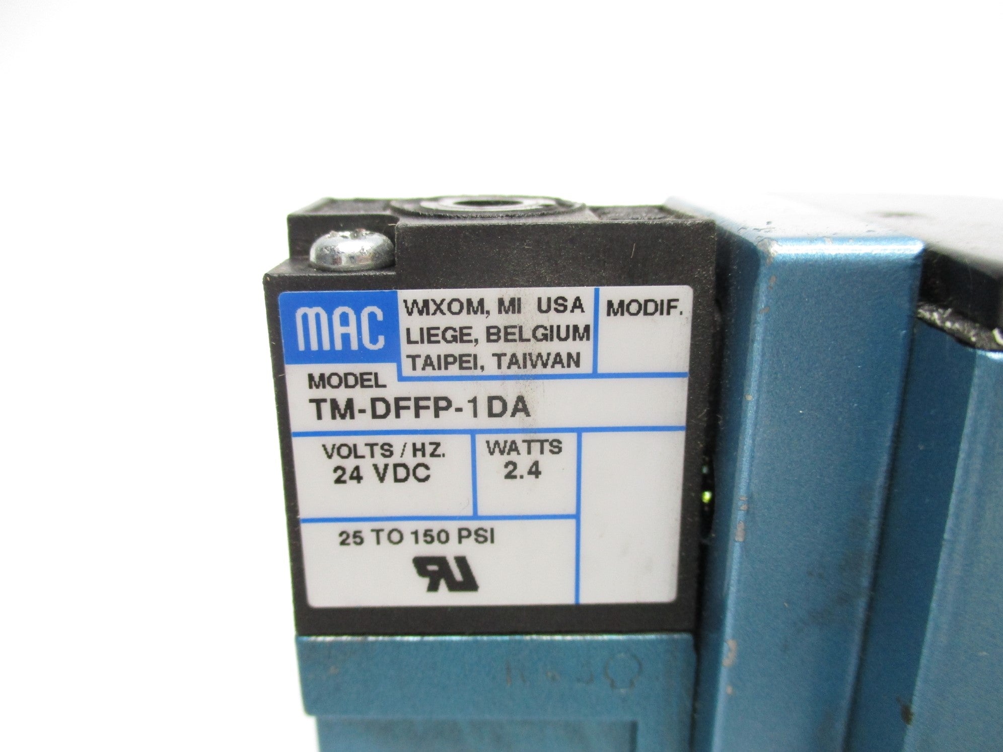 MAC 82A-AA-000-TM-DFFP-1DA 24VDC 150PSI NSNP