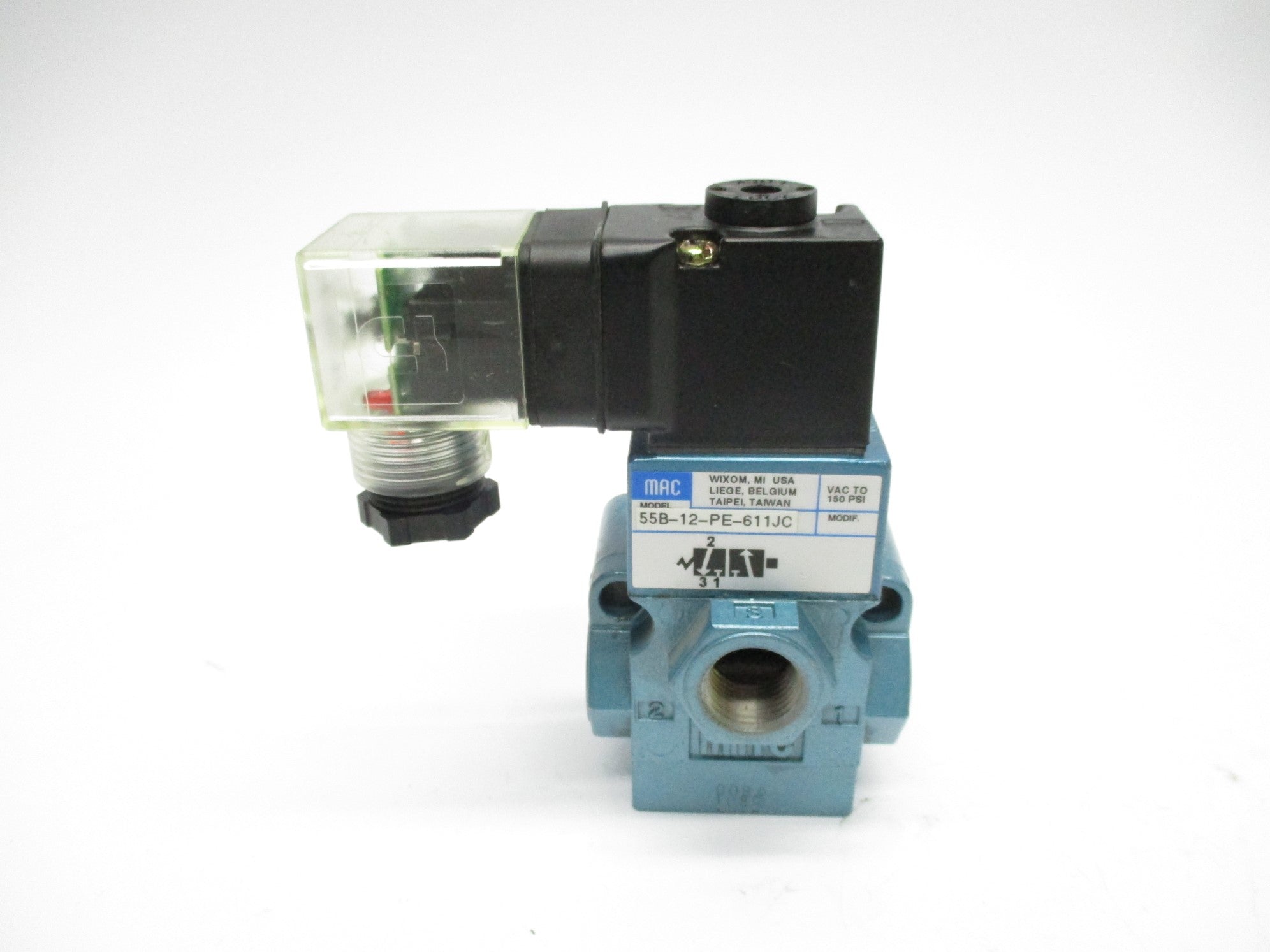 MAC 55B-12-PE-611JC 24VDC 150PSI UNMP