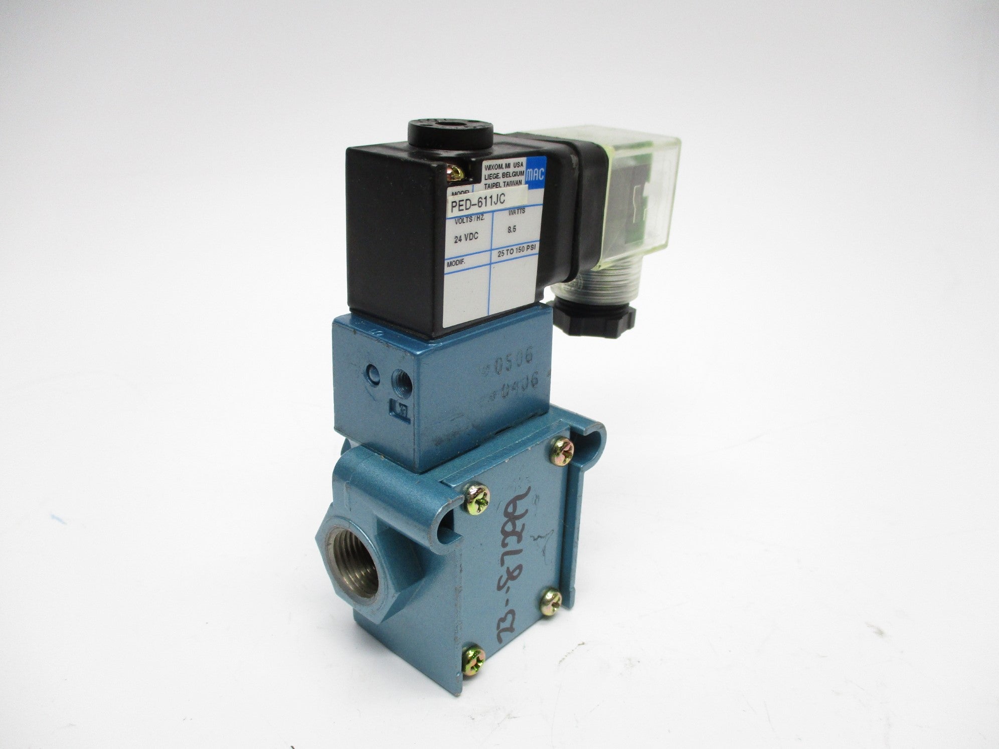 MAC 55B-12-PE-611JC 24VDC 150PSI UNMP