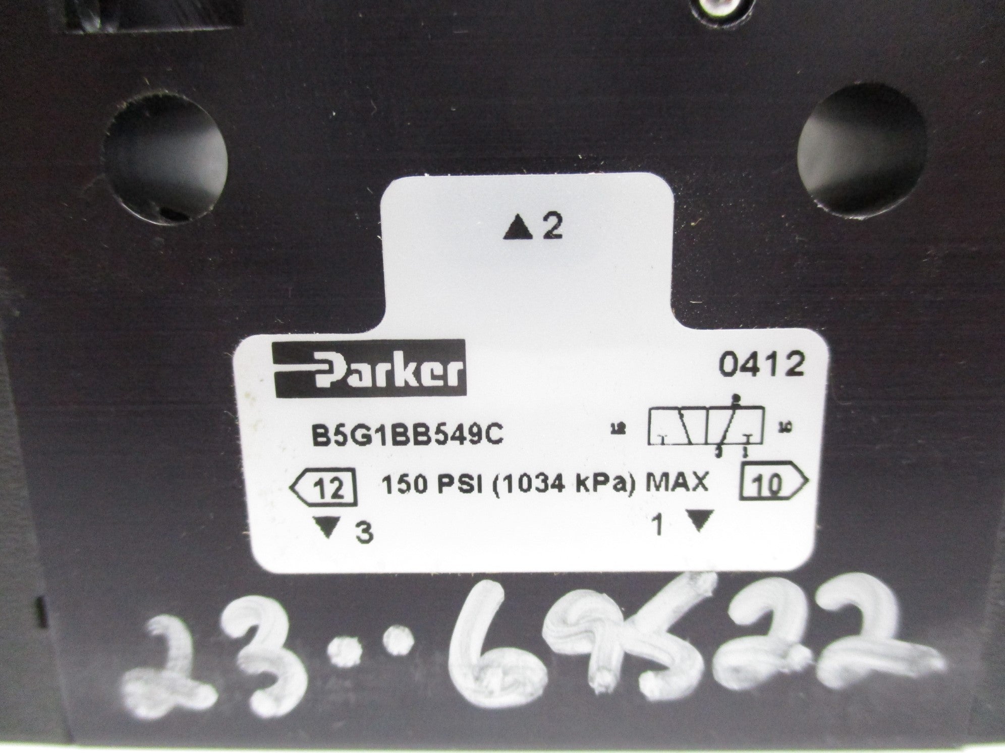 PARKER B5G1BB549C 24VDC 150PSI NSNP