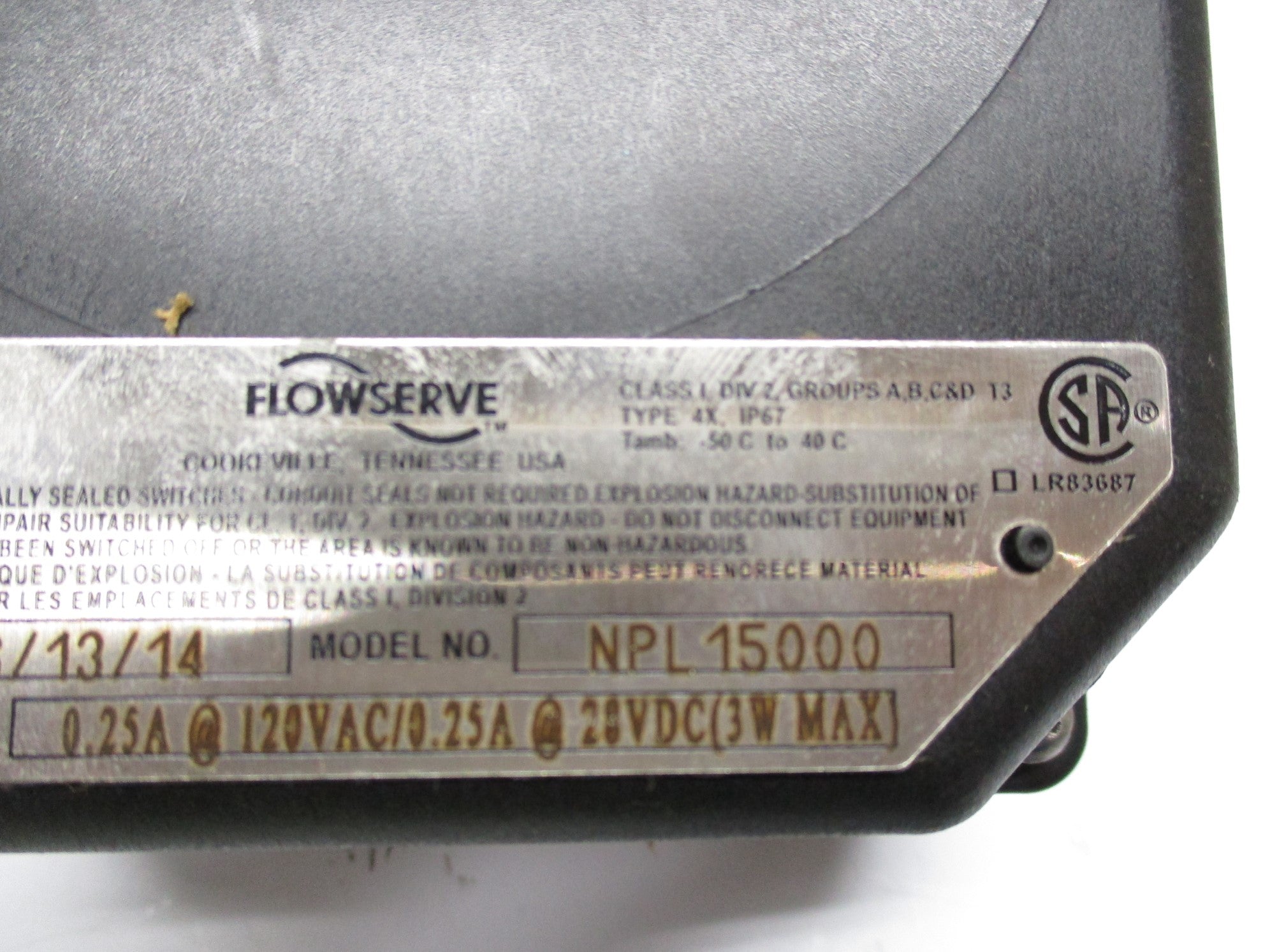 FLOWSERVE NPL15000 NSNP