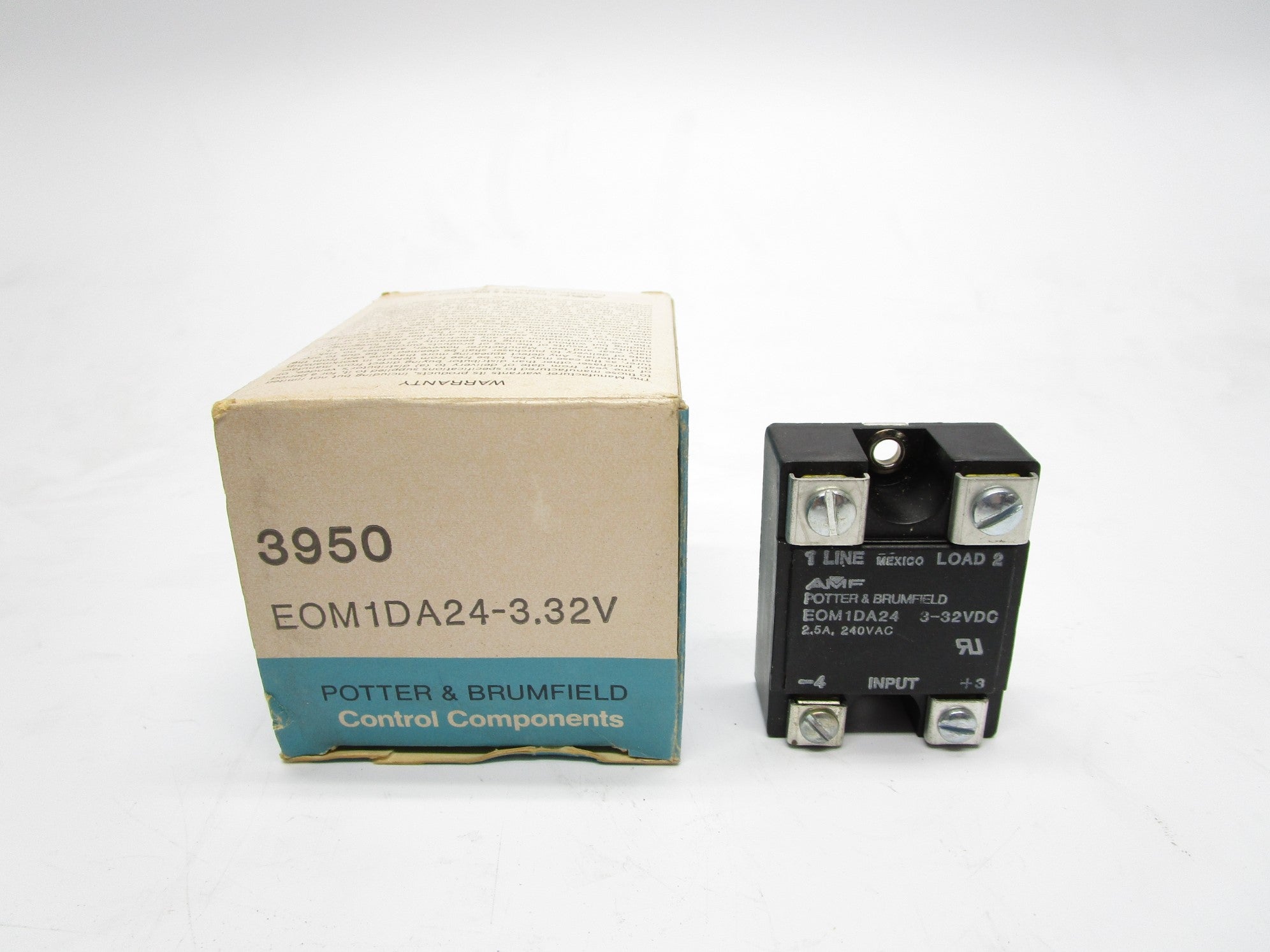 POTTER&BRUMFIELD 3950 EOM1DA24-3.32V 2.5A 240VAC NSMP
