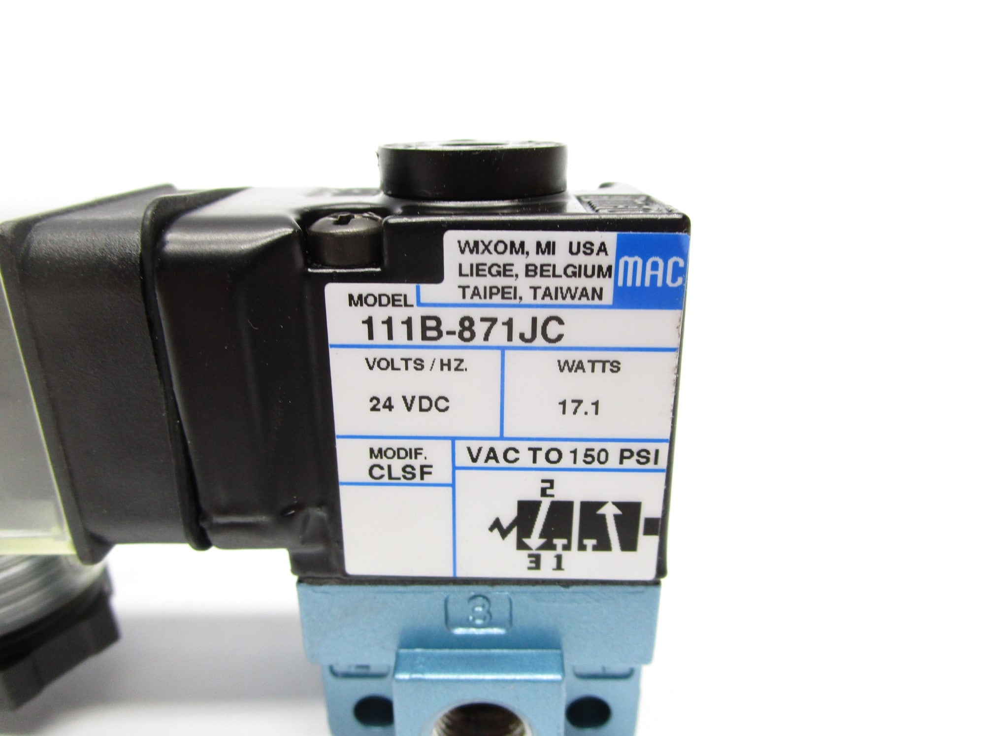 MAC 111B-871JC 24VDC 150PSI NSNP