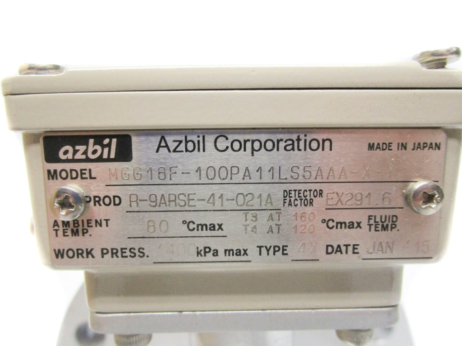 AZBIL MGG18F-100PA11LS5AAA-X NSMP