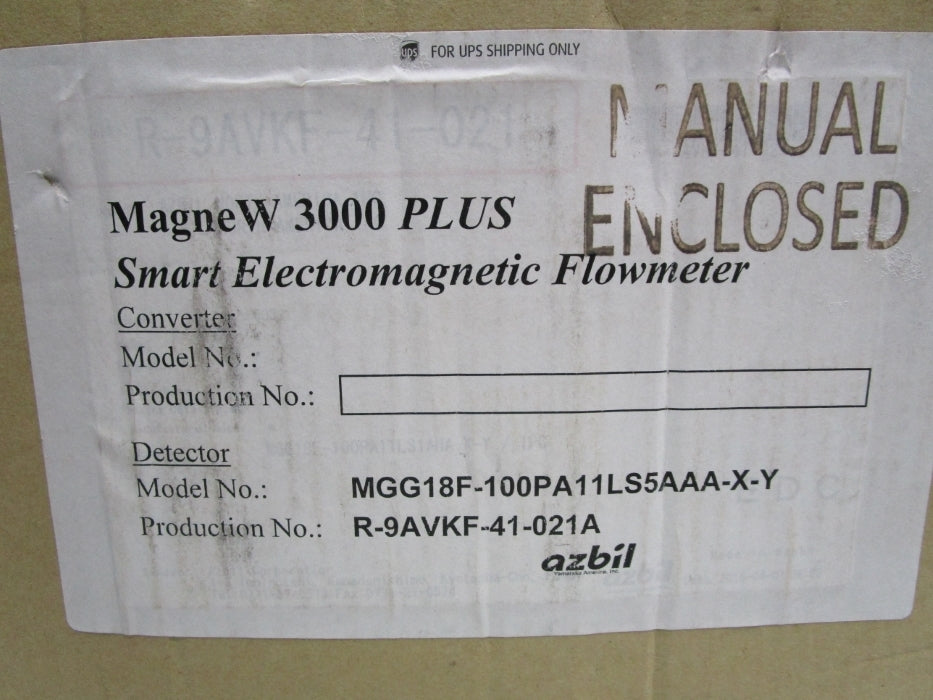 AZBIL MGG18F-100PA11LS5AAA-X NSMP