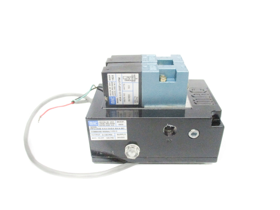 MAC PPC045B-AAA-0AGA-BAA-B0 15VDC 120PSI UNMP