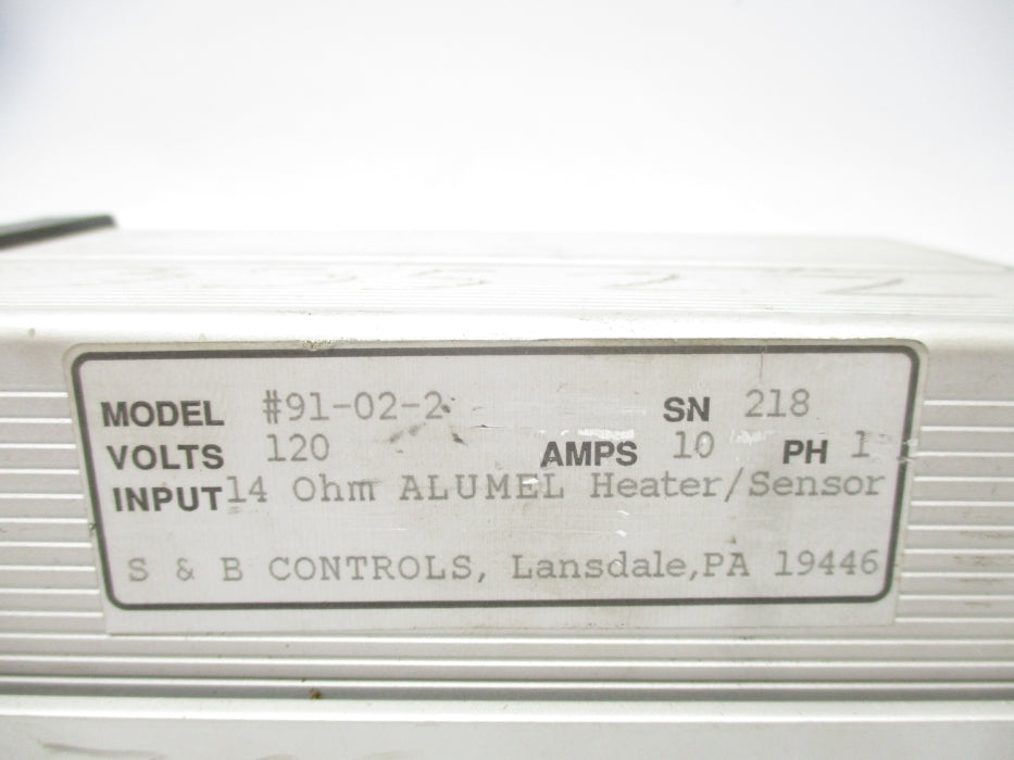S&B CONTROLS 91-02-2 UNMP
