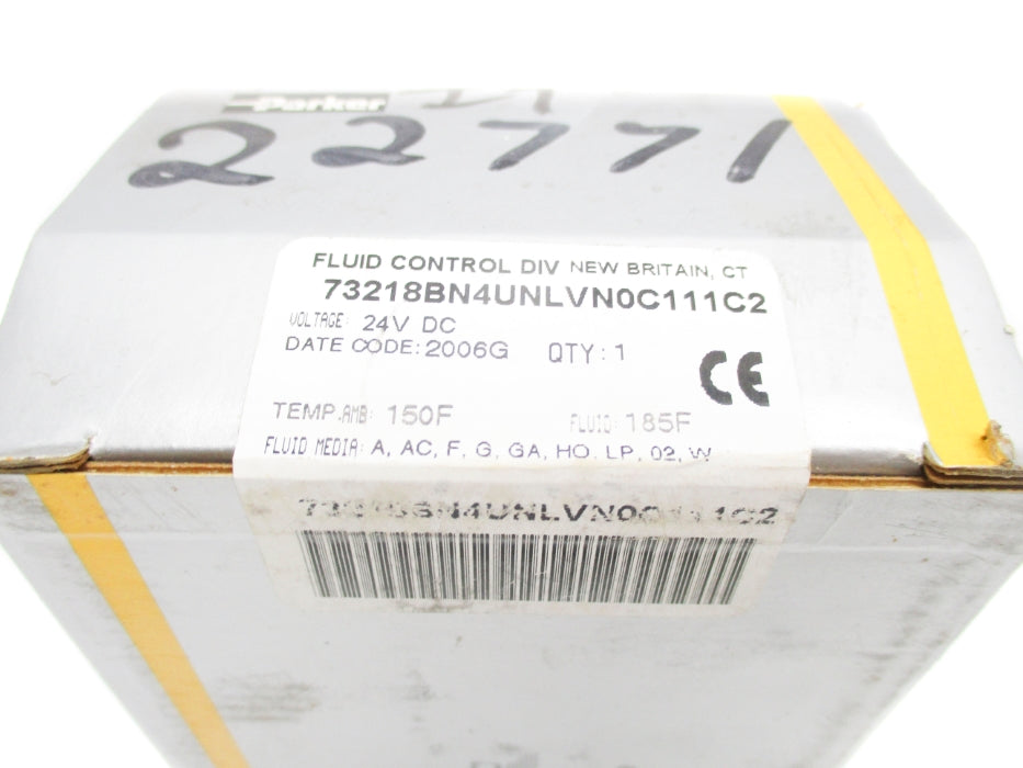 PARKER 73218BN4UNLVN0C111C2 24VDC 5-175PSI NSFS