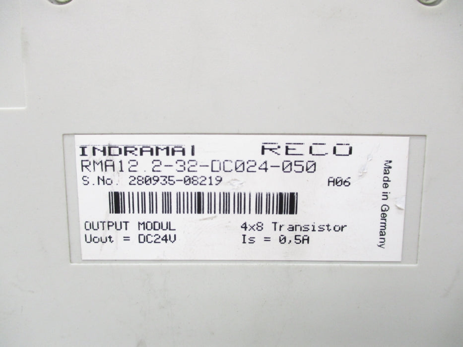INDRAMAT RMA12.2-32-DC024-050 (AS PICTURED) NSNP