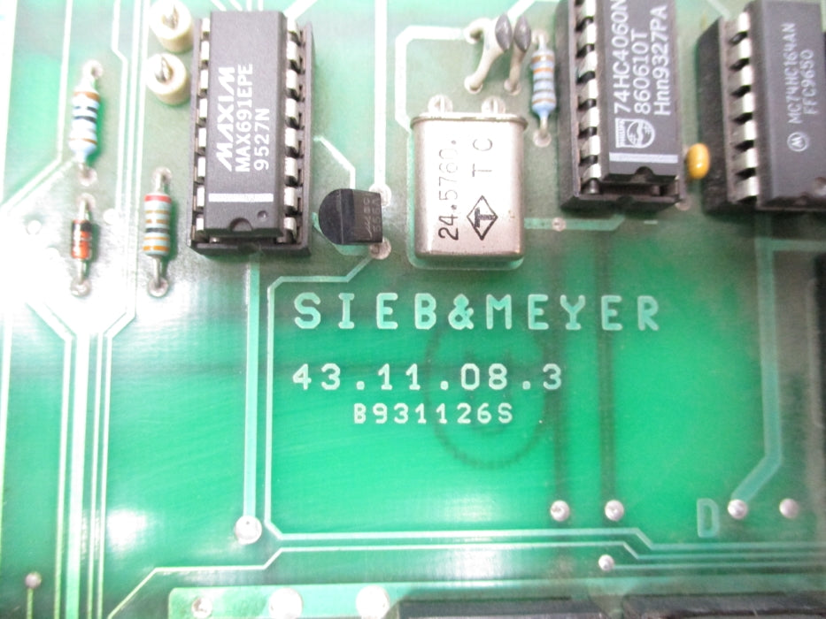 SIEB&MEYER 43.11.08.3 B931126S UNMP