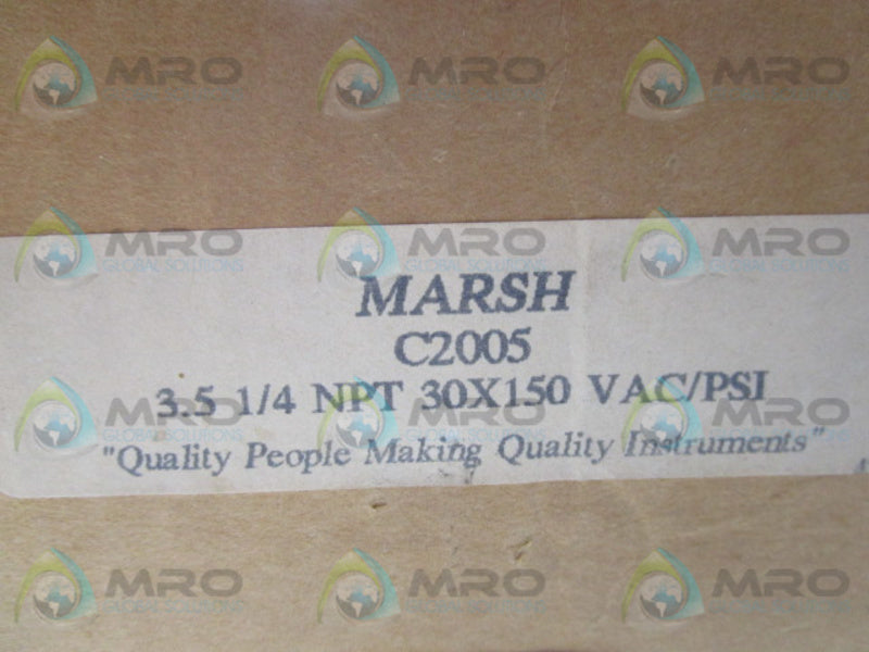 MARSH C2005 30X150 PRESSURE GAUGE 150 PSI  NSMP