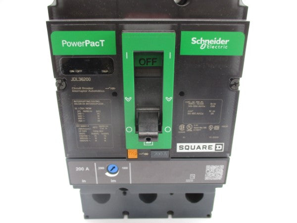 SQUARE D JDL36200 600V 200A (GREEN) NSMP