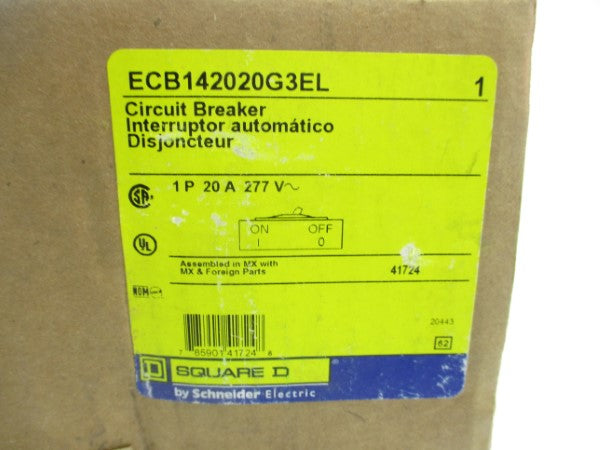 SQUARE D ECB142020G3EL 277V 20A NSFS