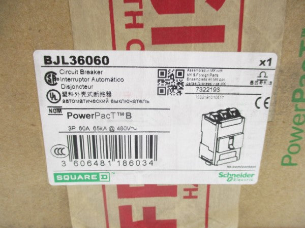 SQUARE D BJL36060 480V 60A (GREEN) NSFS