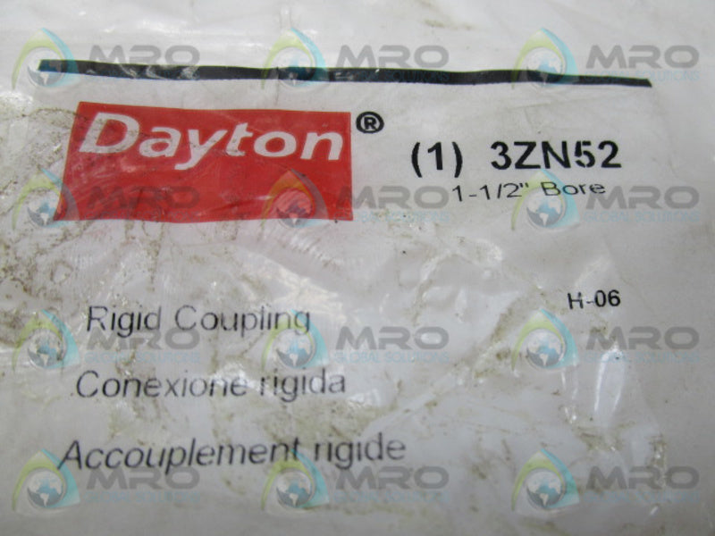 DAYTON 3ZN52 RIGID COUPLING * NEW IN FACTORY BAG *