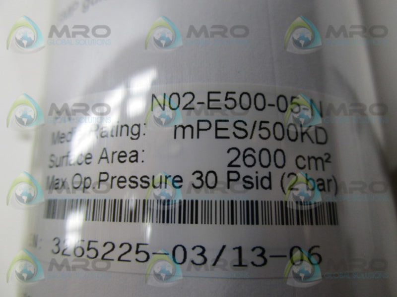 SPECTRUM LABS N02-E500-05-N HOLLOW FIBER FILTER MOD * NEW IN ORIGINAL PACKAGE *