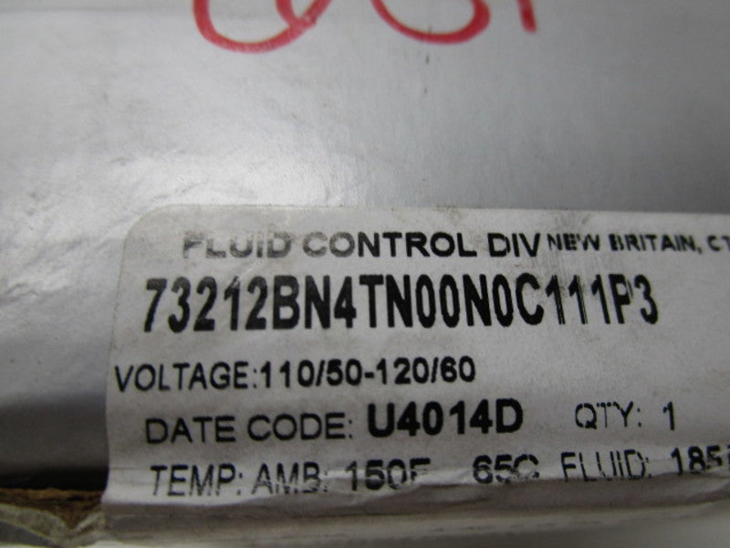 PARKER 73212BN4TN00N0C111P3 2-WAY SOLENOID VALVE * FACTORY SEALED *