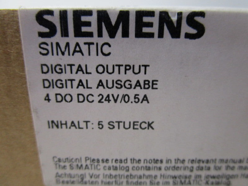 SIEMENS 6ES7132-4BD00-0AA0 (PKG OF 5) * FACTORY SEALED *