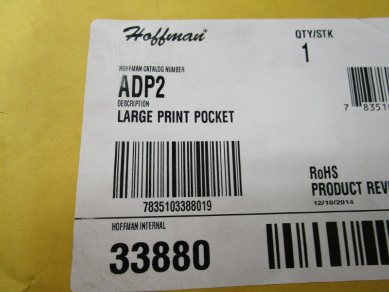 HOFFMAN ADP2 LARGE PRINT POCKET * NEW IN ORIGINAL PACAKGE *