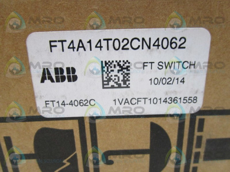 ABB FT4A14T02CN4062 TEST SWITCH * FACTORY SEALED *