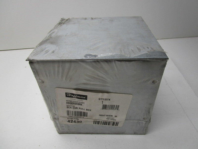 HOFFMAN ASG6X6X6NK SCREW COVER PULL BOX ENCLOSURE * NEW IN ORIGINAL PACKAGE *