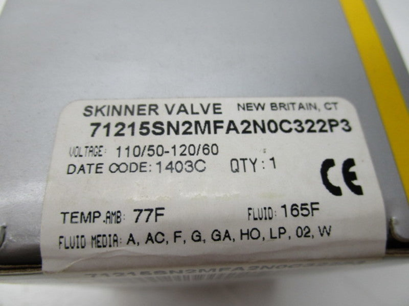 PARKER 71215SN2MFA2N0C322P3 VALVE * FACTORY SEALED *