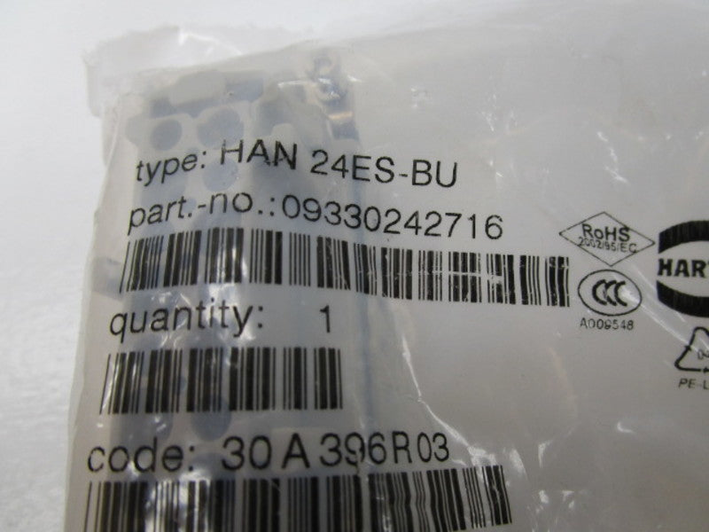 HARTING 09330242716 MOUNTING CONNECTOR * NEW IN FACTORY BAG *