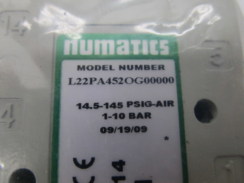 NUMATICS L22PA4520G00000 SOLENOID VALVE * NEW IN FACTORY BAG *