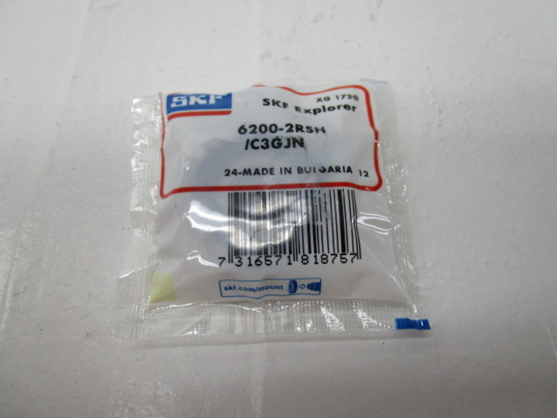 SKF 6200-2RSH/C3GJN RUBBER SEALS BALL BEARING * NEW IN FACTORY BAG *
