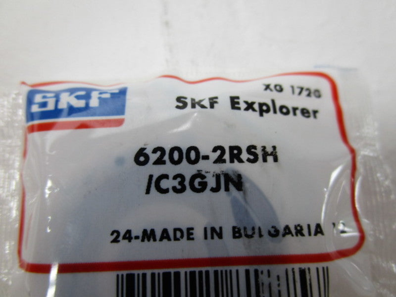SKF 6200-2RSH/C3GJN RUBBER SEALS BALL BEARING * NEW IN FACTORY BAG *