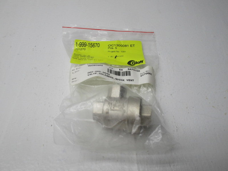 INDUSTRIAL MRO 002-005-0040 SEV25 QUICK DUMP VALVE 1/4" * NEW IN FACTORY BAG *