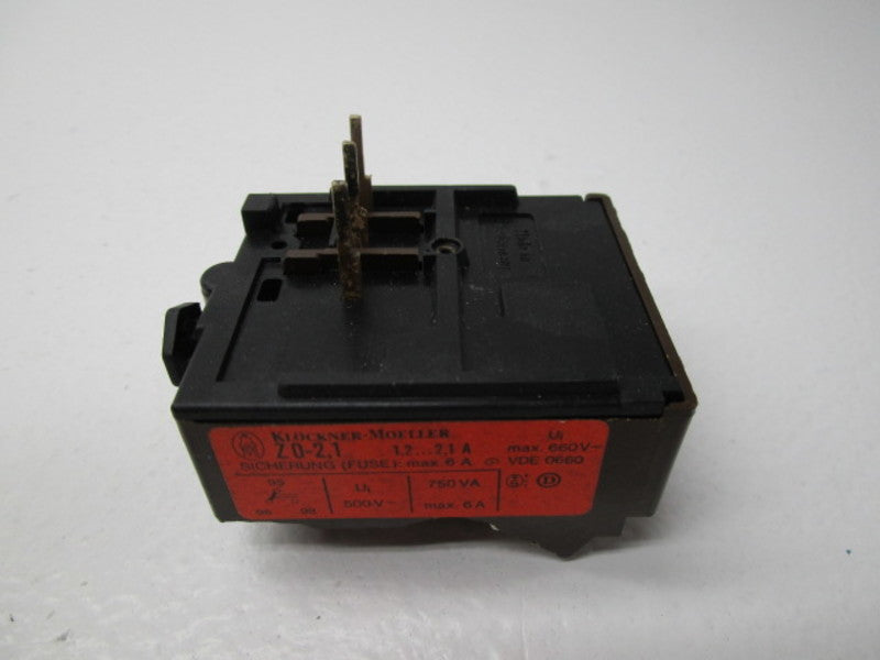 KLOCKNER MOELLER Z0-2,1 660V 1.2-2.1A UNMP