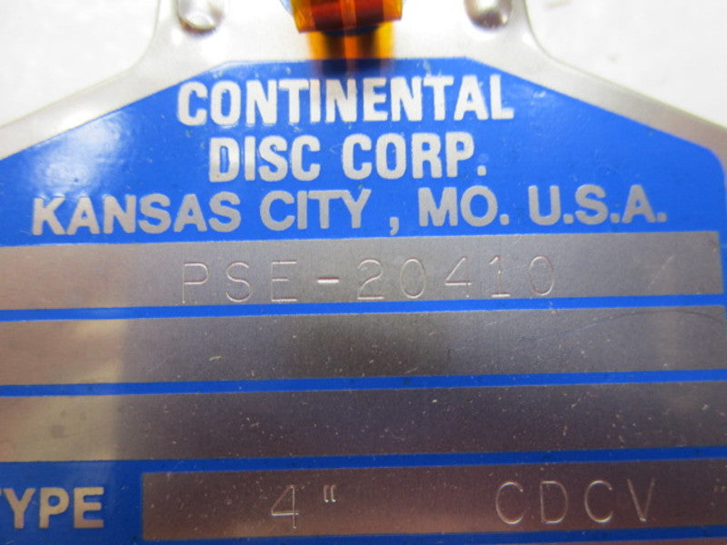 CONTINENTAL DISC CDCV PSE-20410 4" UNMP