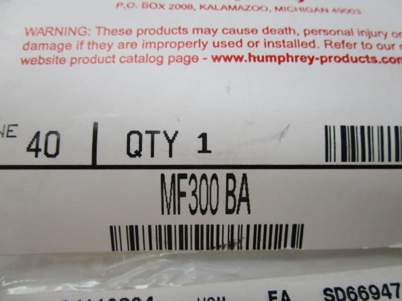 HUMPHREY MF300BA NSMP