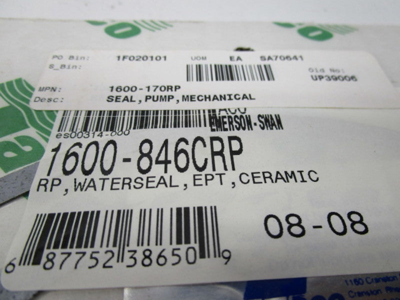 TACO 1600-846CRP REPLACEMENT SEAL KIT FOR TACO PUMPS * NEW IN ORIGINAL PACKAGE *
