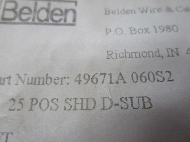 BELDEN 49671A060S2 NSMP