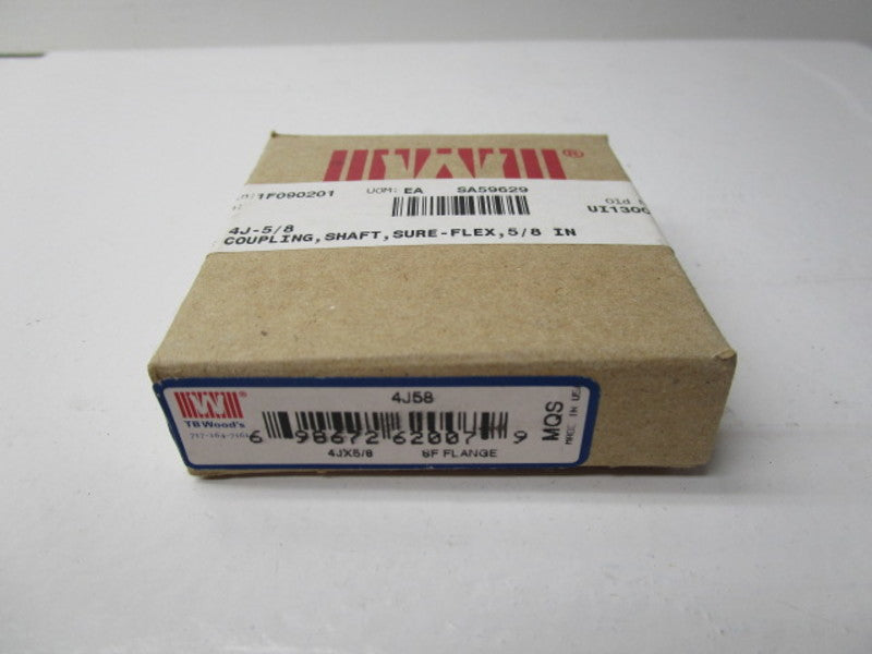 TB WOODS 4J COUPLING 5/8" * FACTORY SEALED *