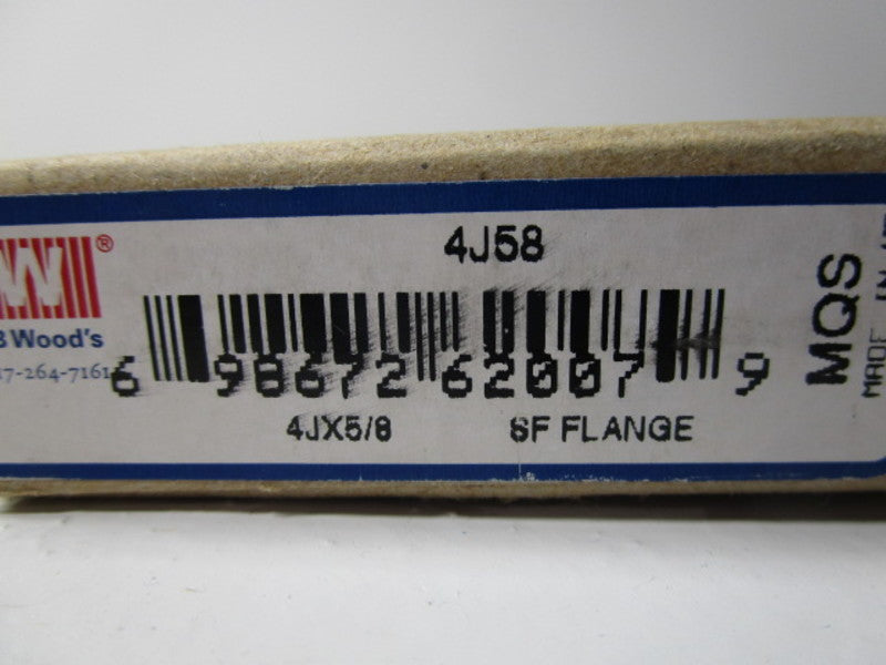 TB WOODS 4J COUPLING 5/8" * FACTORY SEALED *