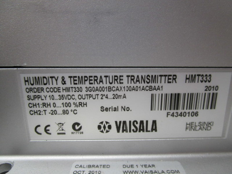 VAISALA HMT333 HMT330 3G0A001BCAX100A01ACBAA1 NSNP