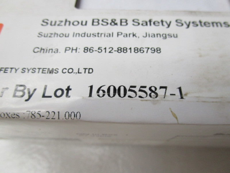 BS&B 16005587-1 215PSI 3" NSMP