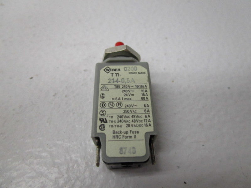 WEBER T11-214-0,5A 250VAC 6A UNMP