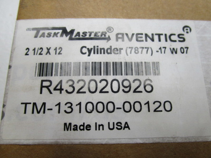 AVENTICS R432020926 TM-131000-00120 CYLINDER * FACTORY SEALED *