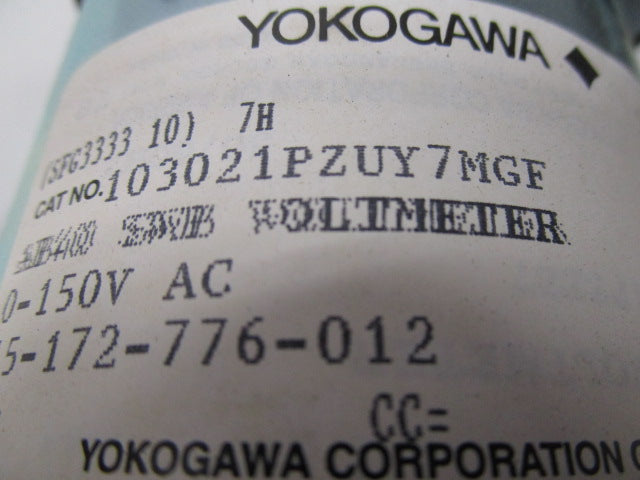 YOKOGAWA 103021PZUY7MGF 0-150V 0-9000 NSMP