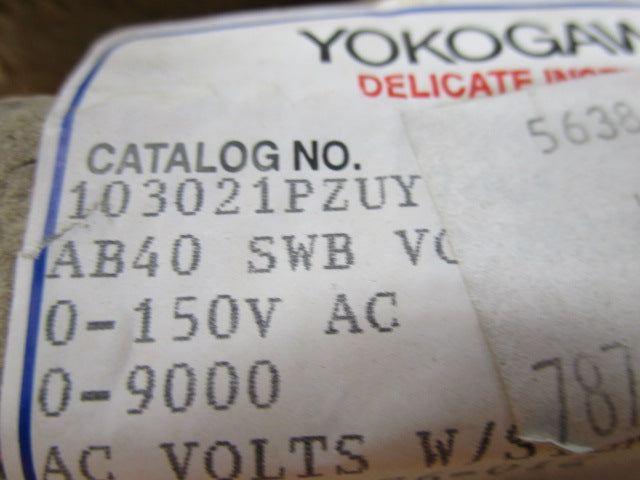 YOKOGAWA 103021PZUY7MGF 0-150V 0-9000 NSMP