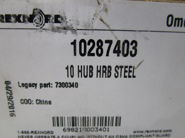 REXNORD 10287403 10" NSMP