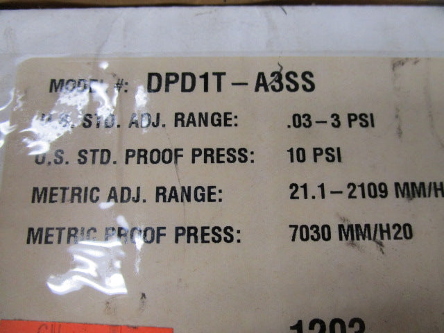 BARKSDALE DPD1T-A3SS NSMP