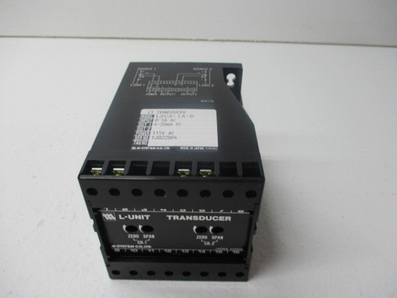 M SYSTEM L2CA-1A-D 115V 0-1A NSMP