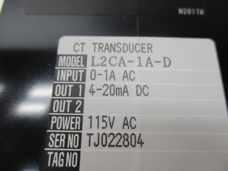 M SYSTEM L2CA-1A-D 115V 0-1A NSMP