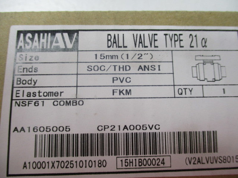 ASAHIAV 15H1B00024 TYPE 21 NSMP